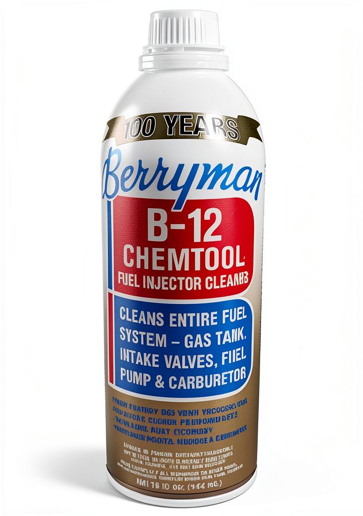 B12 Carburetor Cleaner being poured into a carburetor