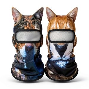 3D Cat Ski Mask MOX Cutecrop Polyester Design-0