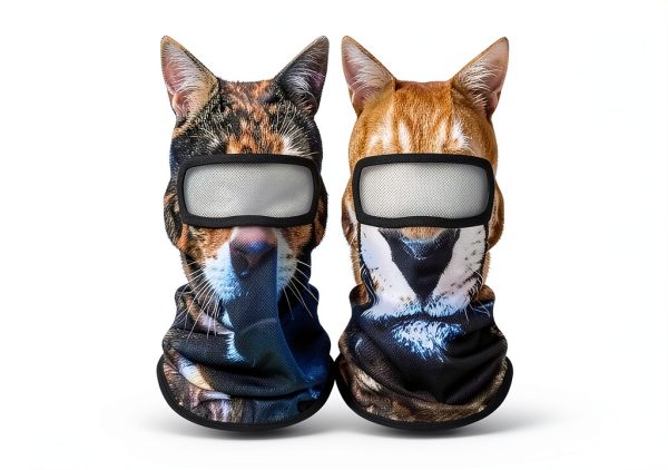 3D Cat Ski Mask MOX Cutecrop Polyester Design-0
