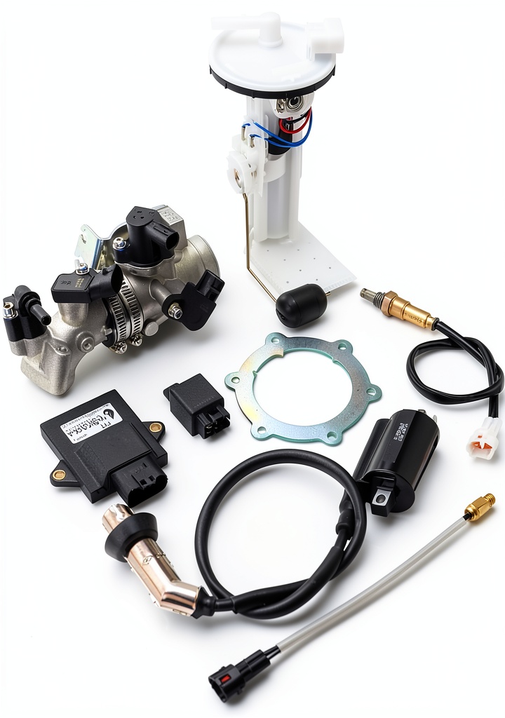 GOOFIT Gy6 Engine Kit components laid out on a workbench