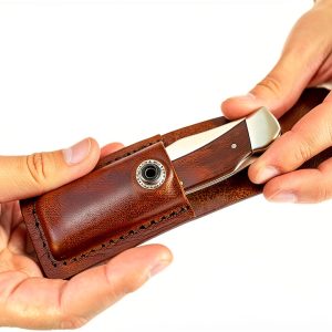 Uncle Henry LB5 Smokey Lockback Folding Pocket Knife Brown 6.5in-0
