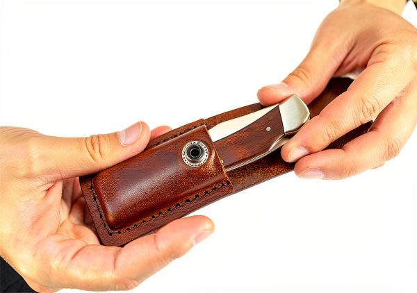 Uncle Henry LB5 Smokey Lockback Folding Pocket Knife Brown 6.5in-0